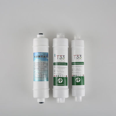 Cartouche de filtre à eau à charbon actif arrière Huiston T33 pour la filtration des aliments et des boissons