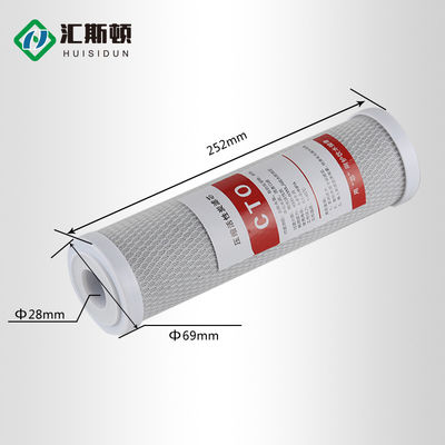 Filtre à charbon actif de 10 pouces pour le traitement chimique de l'eau par galvanoplastie